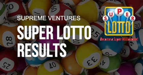 supreme ventures super lotto results.